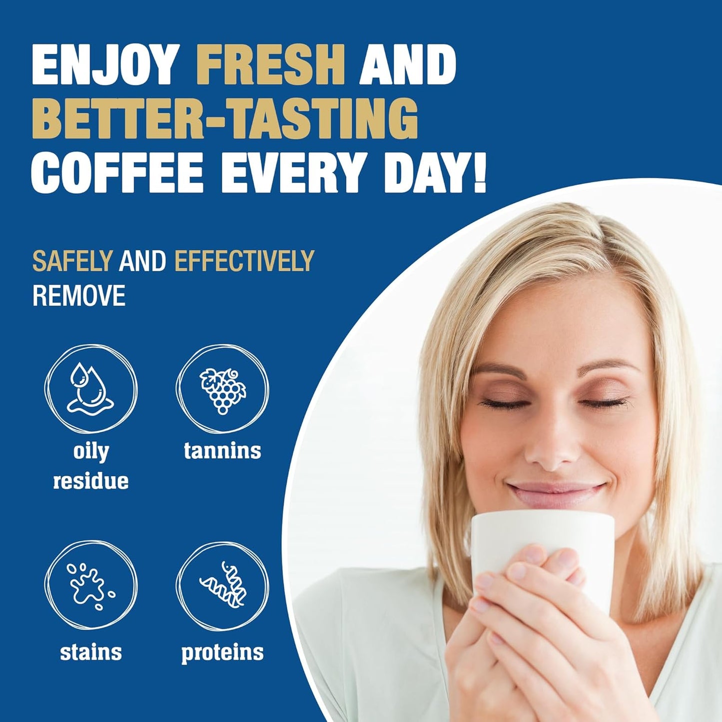 Bar Keepers Friend Coffee Maker Cleaner (2 x 12 oz) Removes Stains & Oily Residue from Espresso Machines, Carafes, Thermos, Drip Coffee Pots, Single-Cup Coffee Makers & More