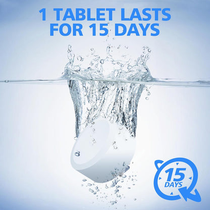 USKICH 20 Pack Toilet Bowl Cleaner Tablets,Blue Automatic Toilet Tank Cleaners, Long-Lasting Household Toilet Cleaners,Toilet flush Cleaning & Deodorizer
