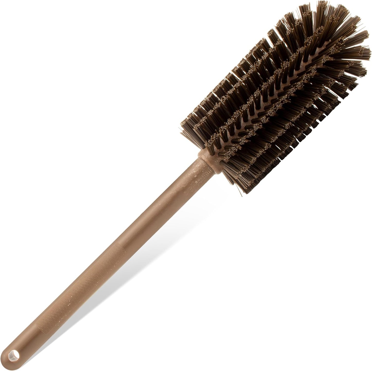 SPARTA Large Water Bottle Brush Ideal for Wide-Mouth Jars, Bottles and Tumblers, Dishwashing Tool with Handle for Home and Commercial Kitchens, Plastic, 12 Inches, White