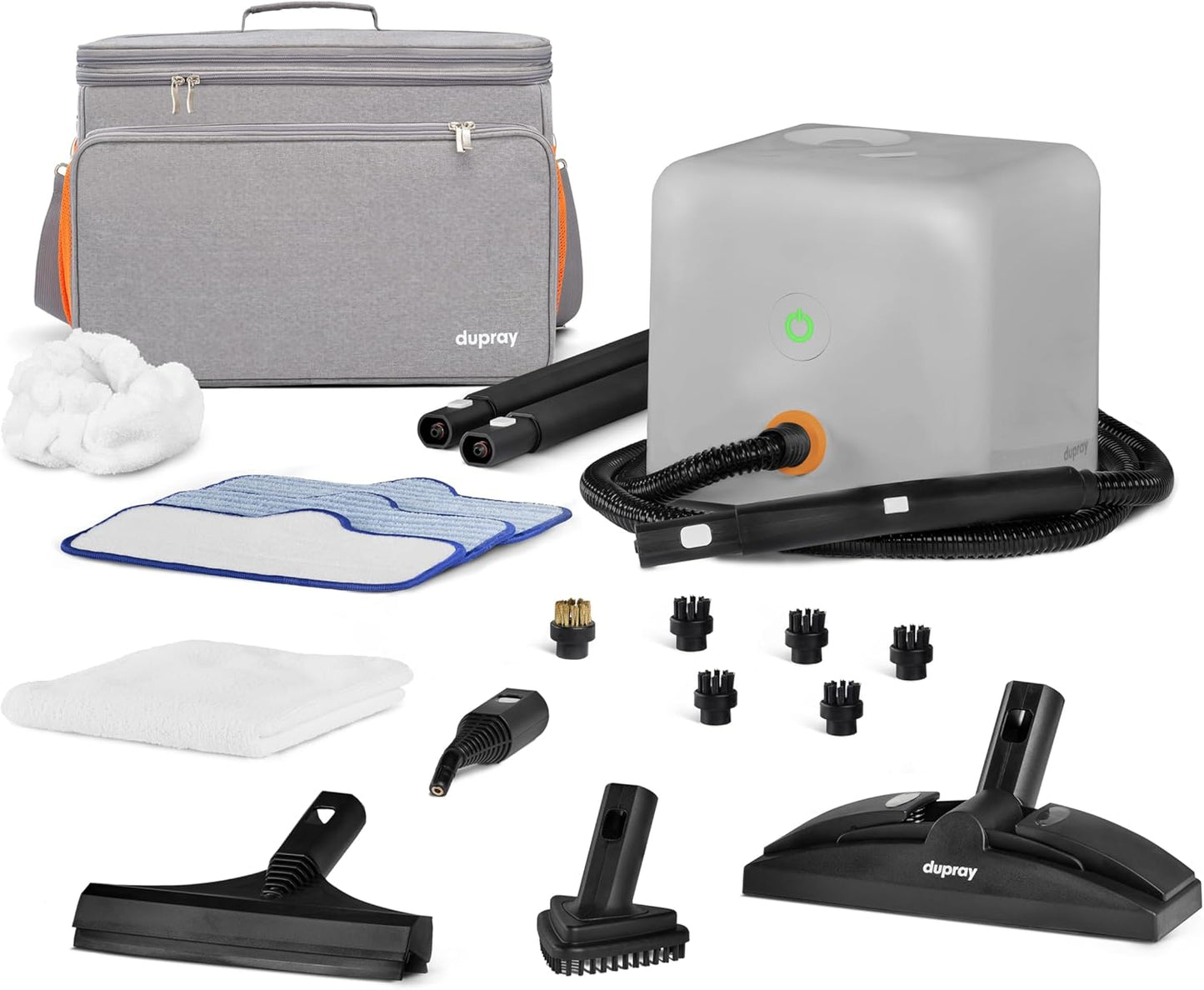 Dupray Neat Plus Steam Cleaner, Multipurpose Steamer for Floors, Grout & Upholstery, Chemical-Free Cleaning, Fast Heat-Up, 40-Piece Accessory Kit