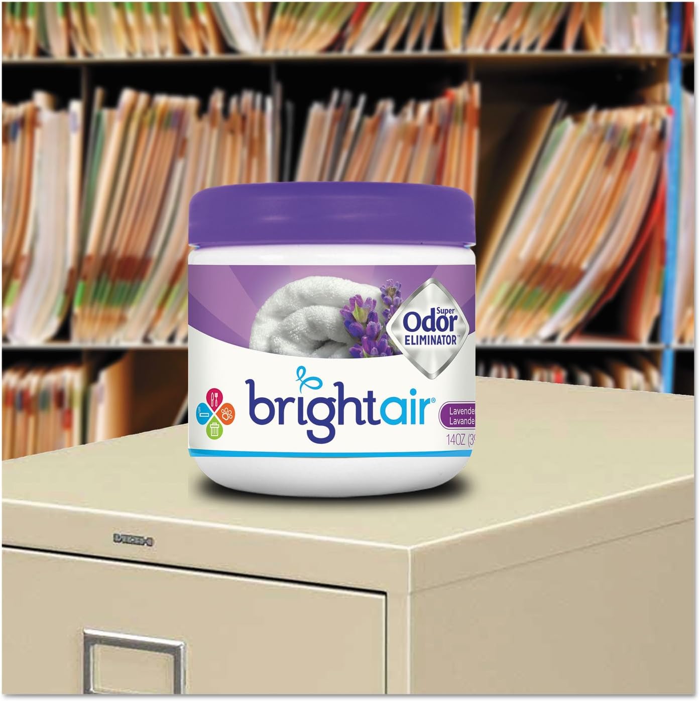 Bright Air 14 oz. Super Odor Eliminator, For Medium-Size Spaces, Cool & Clean Scent, Case of 6,Air Freshener, Natural Essential Oils, Lasts Up to 90 Days Each