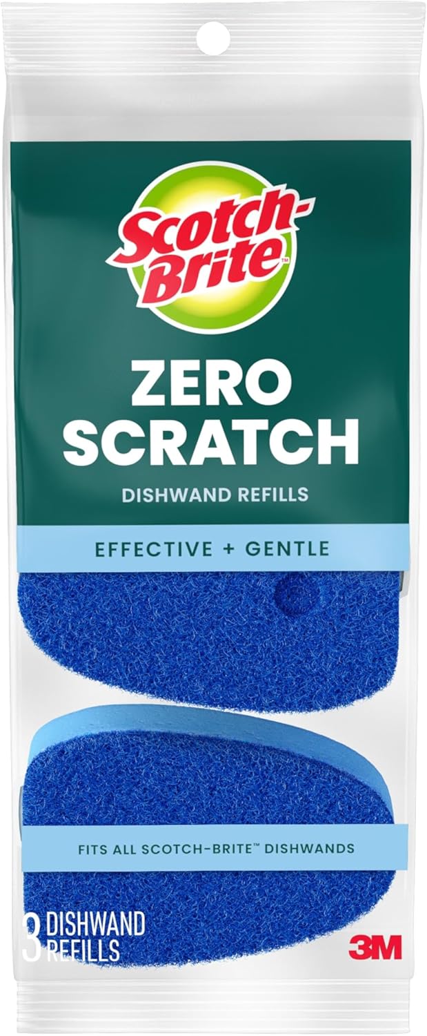 Scotch-Brite Odor Resist Soap Control Dishwand Brush, 1 Cleaning Dish Wand Brush, Precise Soap Control, Leak-Free Guarantee, Safe on Dishes, Nonstick Cookware, Tubs