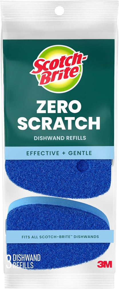 Scotch-Brite Odor Resist Soap Control Dishwand Brush, 1 Cleaning Dish Wand Brush, Precise Soap Control, Leak-Free Guarantee, Safe on Dishes, Nonstick Cookware, Tubs