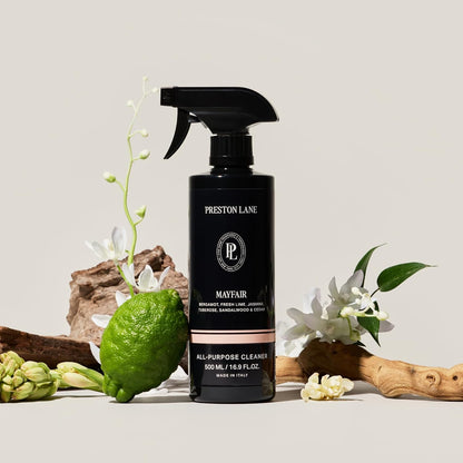 Preston Lane Luxury All-Purpose Cleaner, Mayfair Scent | Bio-Based Multi-Surface Spray | Streak-Free Finish, Lifts Dirt, Smudges & Grease | Vegan & Cruelty-Free