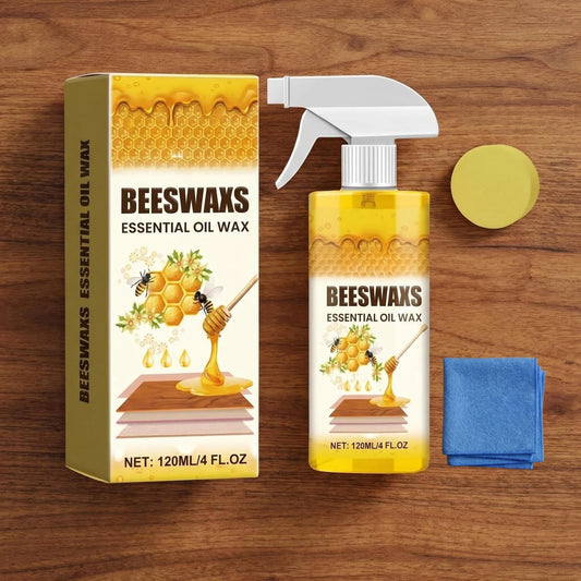 2026 Upgrade Beeswax Furniture Polish and Cleaner, Natural Beeswax Furniture Polish, Quick Fix Stick Wood Repair, Multipurpose Wood Wax Restorer for Furniture All Wood Types Tables Cabinets (1 PC)