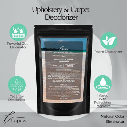 Lapew Black Sea Scented Cleaning Bundle | Carpet Deodorizer Powder (16 oz) & Mop Soap Concentrate (36 oz) | Pet-Friendly Odor Eliminator - Colors B