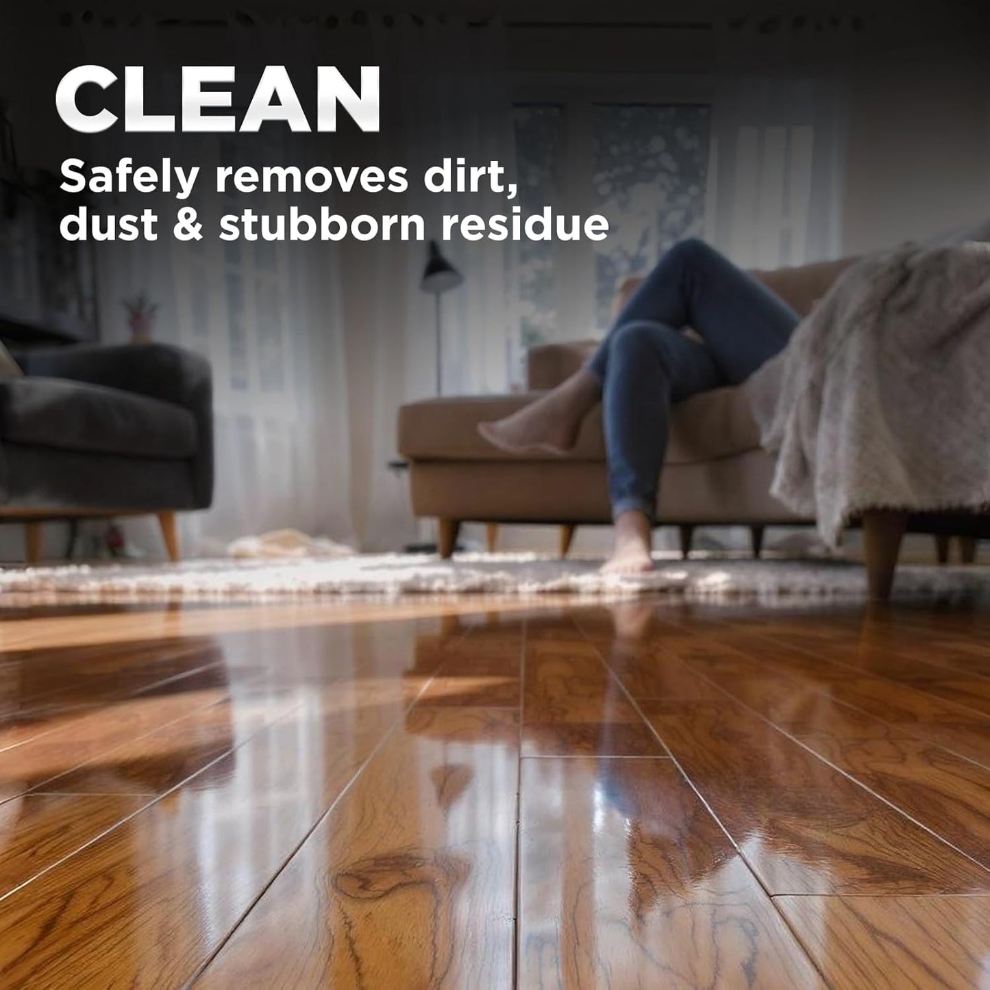 Weiman Hardwood Floor Cleaner - 128 Ounce Refill - Finished Engineered Hardwood Floors