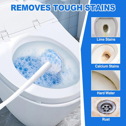 Toilet Cleaner Refill Pads, Disposable Toilet Bowl Cleaner Refill for Toilet Cleaner Wand, Single-Use Hygienic Scrubber Heads, 20 Count