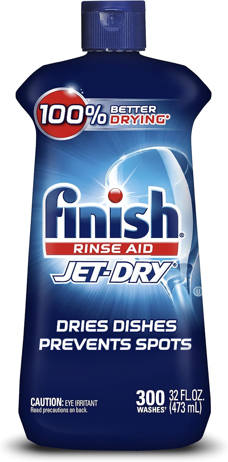 Finish Jet-dry, Rinse Agent, 32 Fl Oz(Pack of 12)