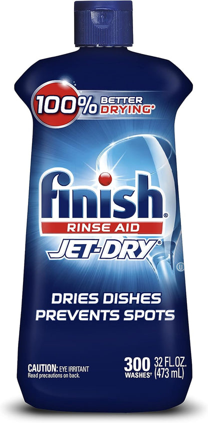 Finish Jet-dry, Rinse Agent, 32 Fl Oz(Pack of 12)