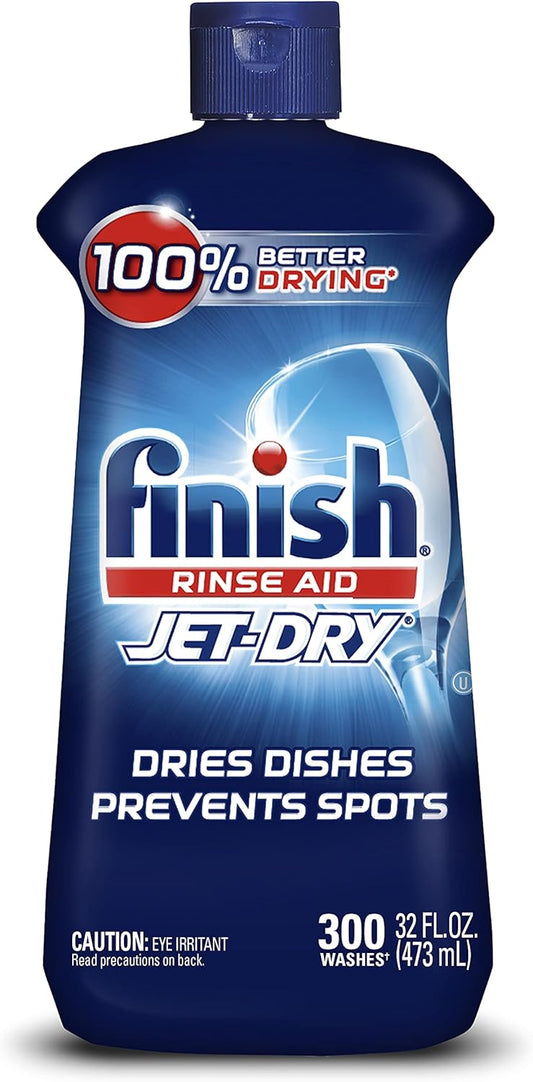 Finish Jet-dry, Rinse Agent, 32 Fl Oz(Pack of 12)