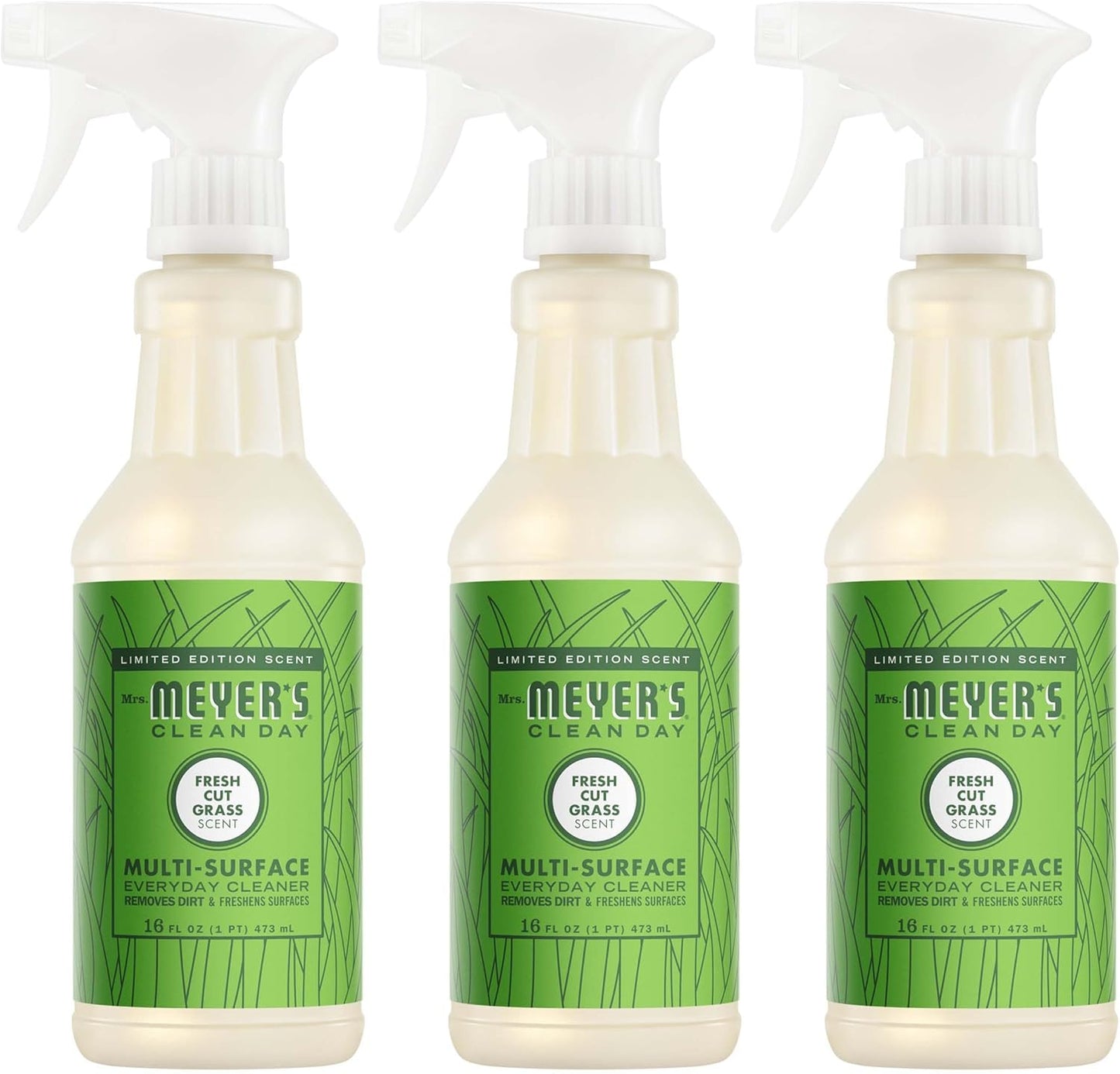 Mrs. MEYER'S CLEAN DAY Multi-Surface Everyday Cleaner, Dandelion Scent, 16 Fl Oz Bottle - 3 Pack