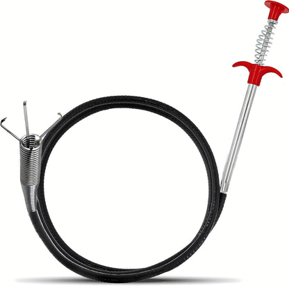Drain Clog Remover Snake Tool for Hair and Debris, Unclog Toilet, Sink, Shower, Bathtub, Sewer