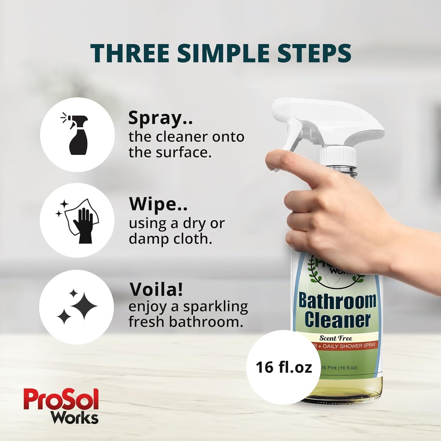 Degreaser Cleaner Heavy Duty Cleaning Spray 16 oz - Kitchen Cleaner for Stubborn Splatters, Stove Top, Grill, Drip Pans, & Oven Cleaner - Safe on All Surfaces - Fresh Scent
