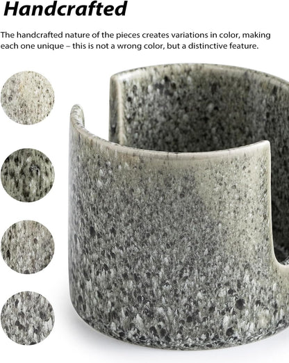 Zoeeker Sponge Holder for Kitchen Sink, Ceramic Dish Sponge Dish Rack Scrubby Caddy Kitchen Organizer Cute Sink Caddy Organizer, Farmhouse Decor, Speckled Glaze