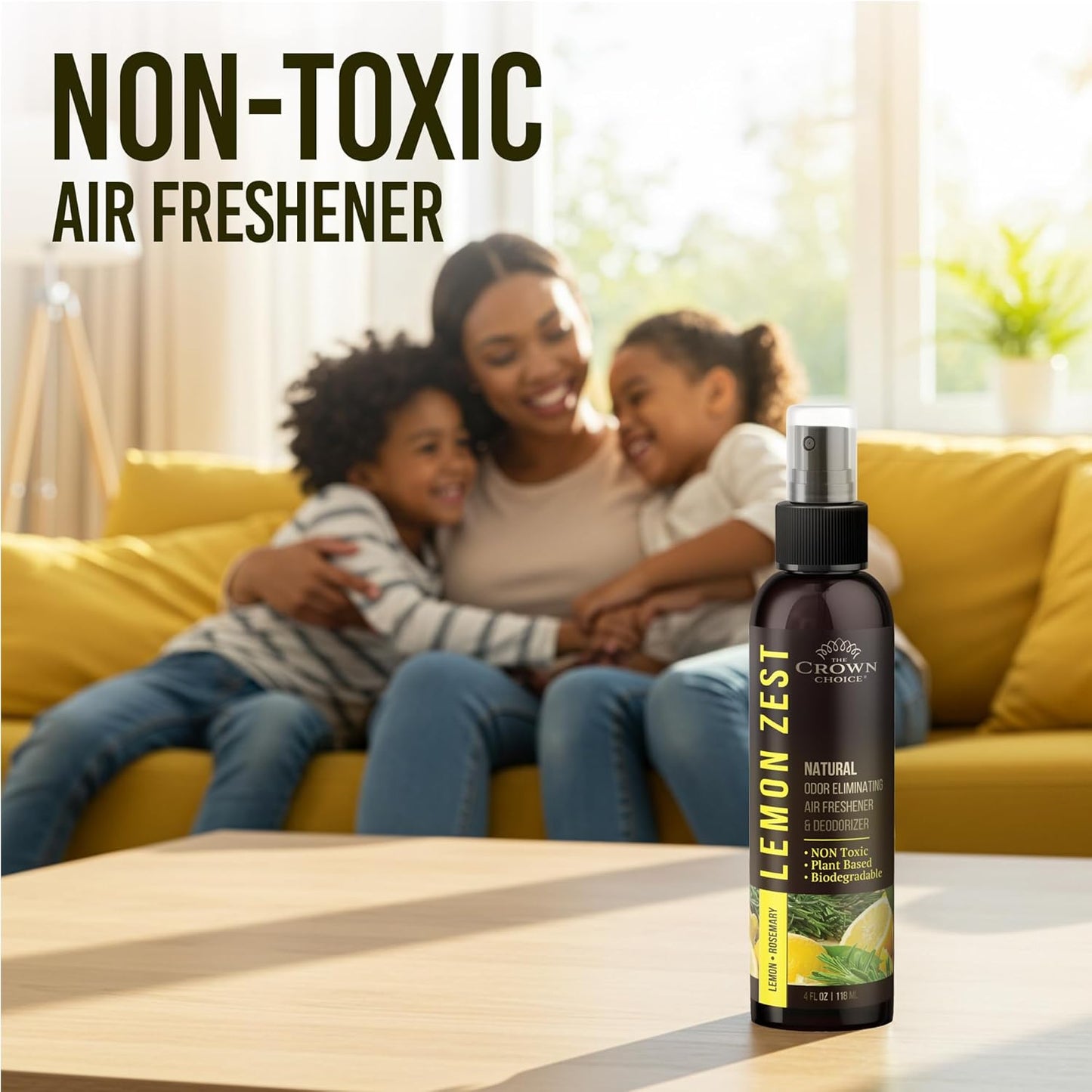 Non-Toxic Odor Eliminator,Natural Cedar Air Freshener Spray for Clothes Storage & Moth Repellent,Closet & Couch Deodorizer,Long Lasting Bathroom & Toilet Freshener, Safe for Kids & Pets-4 oz Pack of 1