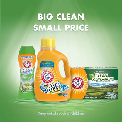 ARM & HAMMER Clean Scentsations In-Wash Scent Booster, Laundry Scent Booster Clean Meadow scent, 24 Oz