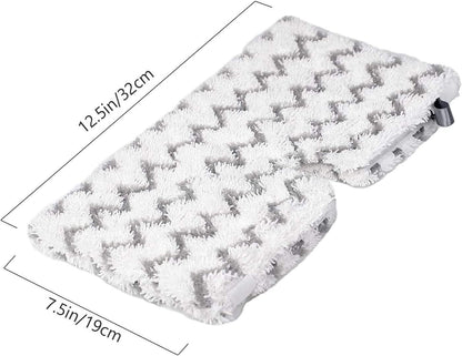 F Flammi 8-Pack Replacement Pads Compatible with Shark Steam Pocket Mop S3501 S3601 S3901 S3550 S3801 SE450, Double-Sided Microfiber Refills for Hardwood Tile Floor, Professional Scrubbing Strips