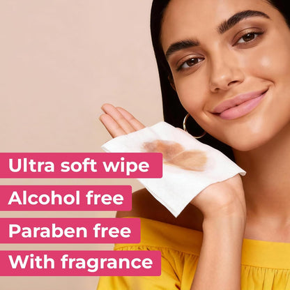 Impossibly Compact Travel Makeup Remover Wipes - 99% Water and Aloe - Ultra Soft, Safe for Sensitive Skin, Thick & Durable - Travel Essentials for Adults & Teens - Scented (24 Pack 144 Wipes)