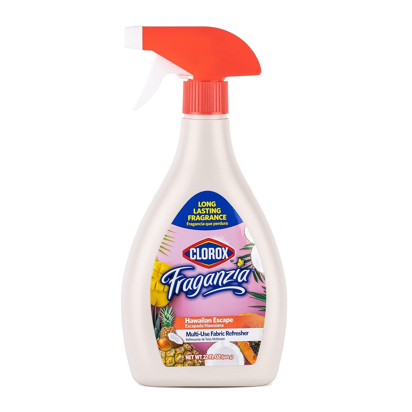 Clorox Fraganzia Refresher Spray, Lavender with Eucalyptus Scent - Multi-Use Fabric and Linen Freshener, Odor Eliminator for Home, Couches, and Soft Upholstery, 22 Fl Oz