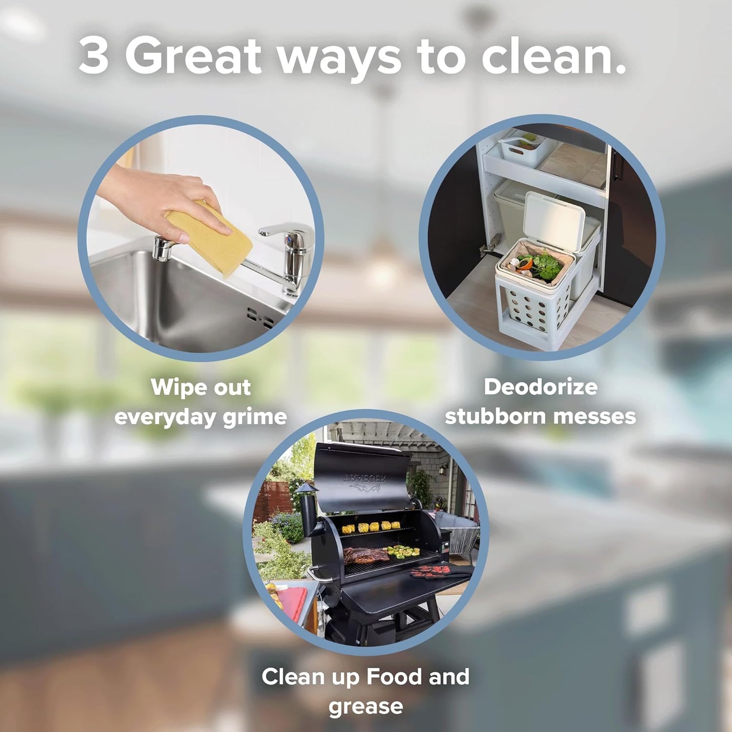 Gren Multi Surface Cleaner, all purpose cleaner refill Tablets, animal friendly cleaning products, all purpose cleaner concentrate, kitchen degreaser cleaner, non toxic cleaning spray, 5 Count