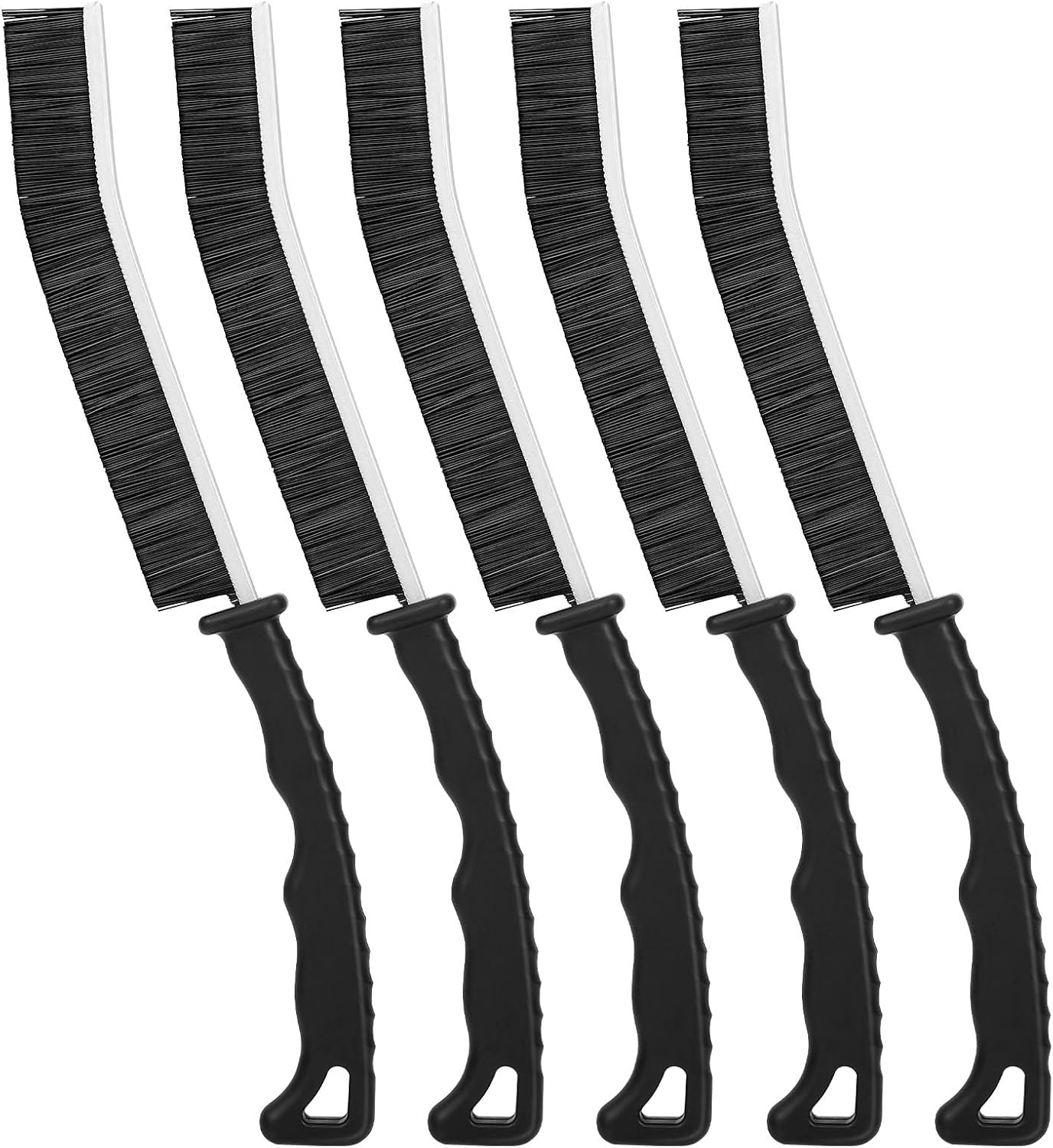 5Pcs Hard Bristle Crevice Cleaning Brush - Grout Cleaner Brush, Gap Cleaning Tools, Effective Tile Cleaning Brush for Household, Floor, Grout Lines, Tile, Flower Pots, Kitchen, Home Essentials Brush