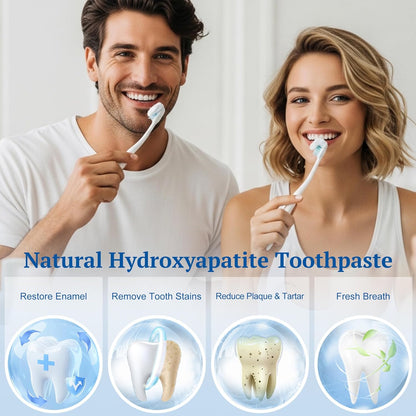 7.5% Nano Hydroxyapatite Toothpaste, SP-6 Probiotic Toothpaste, Helps Remineralize, Strengthens Enamel, Dentist-Formulated Whitening Toothpaste for Sensitive Teeth, Fluoride-Free, 4.23 oz 2Pack