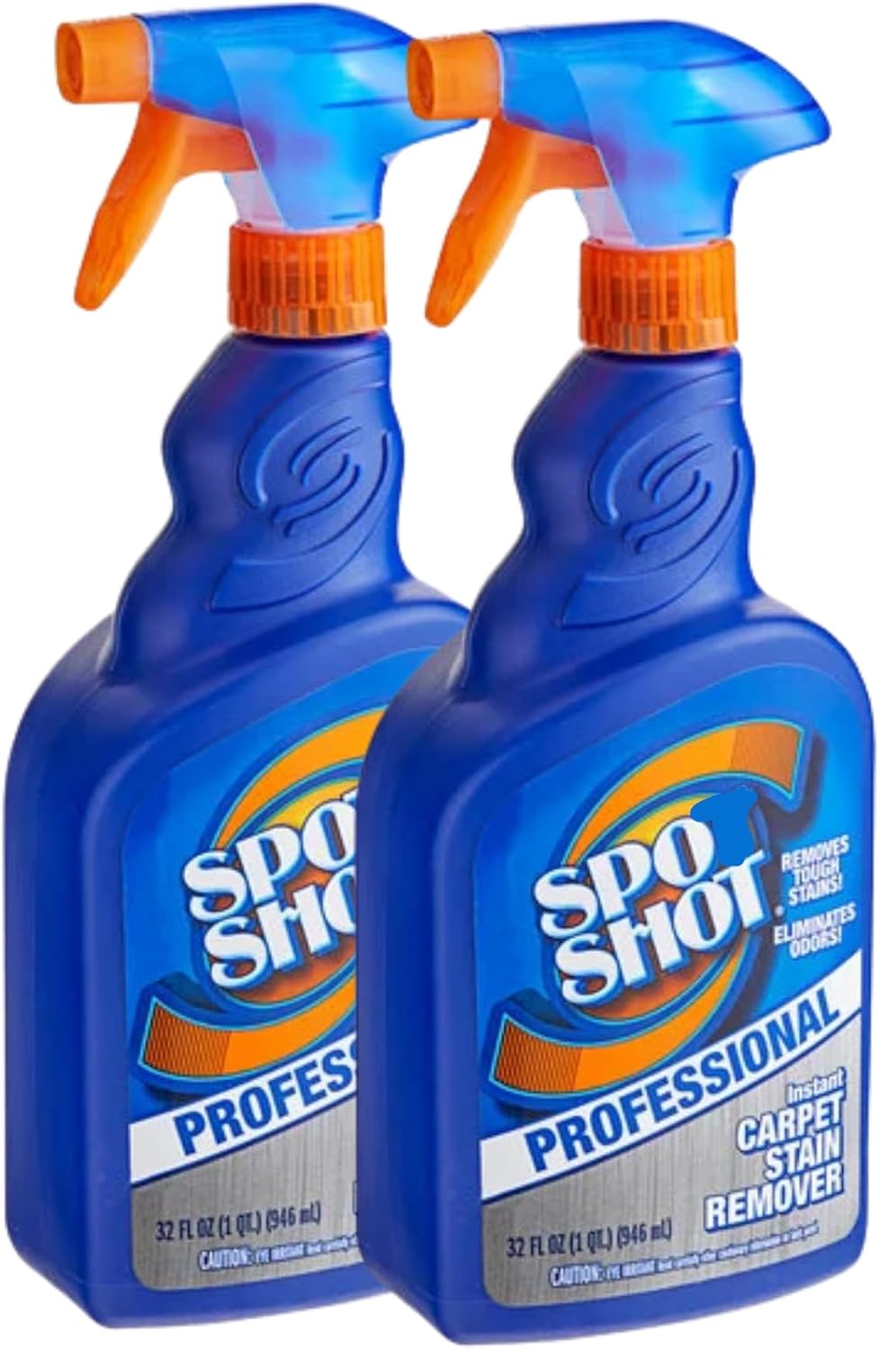Spot Shot Professional Instant Carpet Stain Remover 32 oz Trigger Spray (Pack of 2) Bunndled with a PD Ship Safe Bag