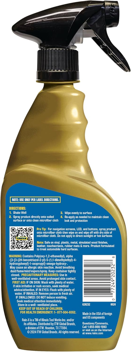 Rain-X 620234SRP Carpet & Upholstery Cleaner Repellent for Car Interiors & More, Cleans + Repels Spills while Preventing Stains, Fresh Scent 16 Fl Oz.