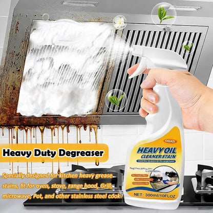 Heavy-Duty Degreaser Stainless Steel Cleaner, Kitchen Appliances Cleaning Spray Remove Dirt, Grime, and Grease for Oven, Microwave, stove top Cleaning-10Fl.Oz