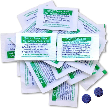 New Resources Group Toilet Leak Detection Dye Tablets (Detect Silent Leaks) Blue 20 Pack