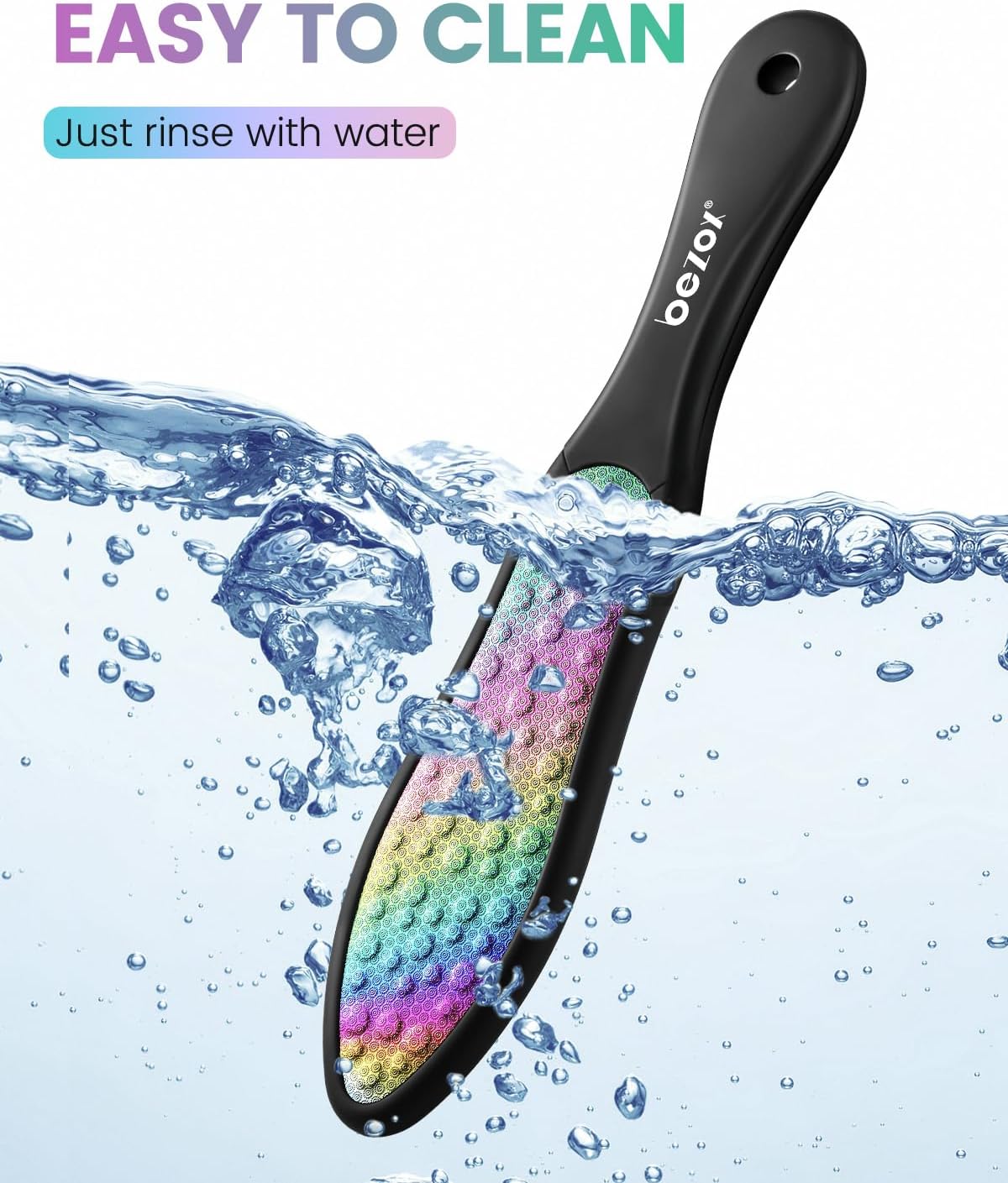 BEZOX Foot File Callus Remover, Double Sided Foot Scrubber for Dead Skin, Stainless Steel Pedicure File for Cracked Heel W/Cloth Storage Bag & Gift Box
