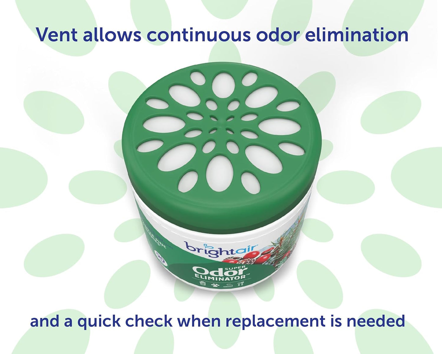 Bright Air 14 oz. Super Odor Eliminator, For Medium-Size Spaces, Cool & Clean Scent, Case of 6,Air Freshener, Natural Essential Oils, Lasts Up to 90 Days Each