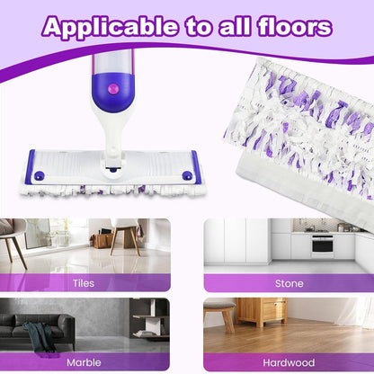 Pure Realm 40 Cout Power Mop Pads Refills for Powermop , Multi-Surface Disposablen swiffer Power Mop Pads，Unscented Spray Cleaning Repalcement Pads Refill