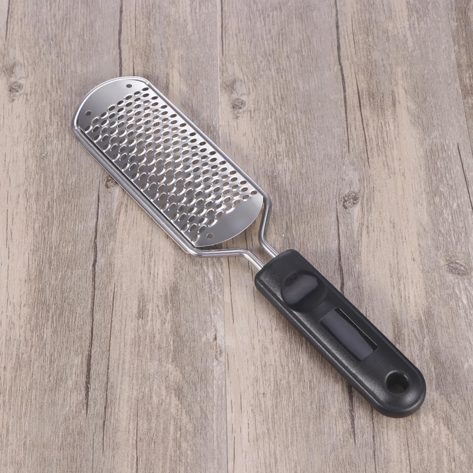 Housoutil Professional Grater, Foot File Foot Scrubber Pedicure, Callus Remover Stainless Steel Pedicure Rasp Feet Cheese Grater Heel Scraper Care for Scraper Corns Callous Removers Cracked Dead