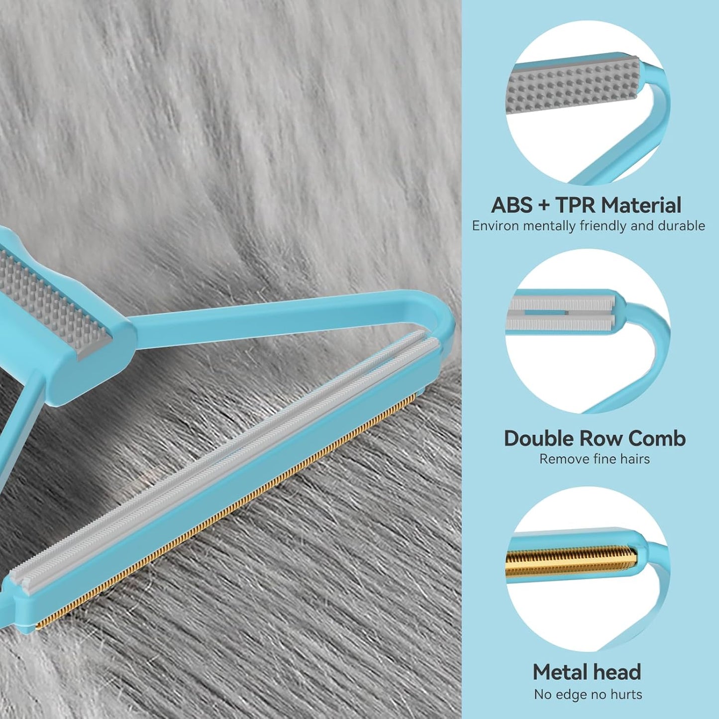 Pet Hair Remover, Dog and Cat Hair Remover, Wool Hair Remover, Carpet Rake for Pet Hair Removal, Carpet Rake, Pile Brush, Hand Shaver for Carpets, Car Cushions, Sofas, Pet Beds, Furniture & Rug