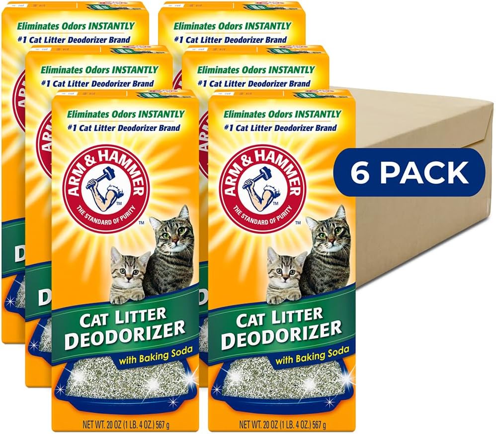 ARM & HAMMER Cat Litter Deodorizer Double Duty, 30 oz, 6 Pack