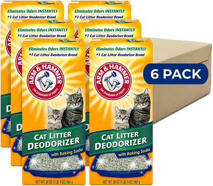 ARM & HAMMER Cat Litter Deodorizer Double Duty, 30 oz, 6 Pack