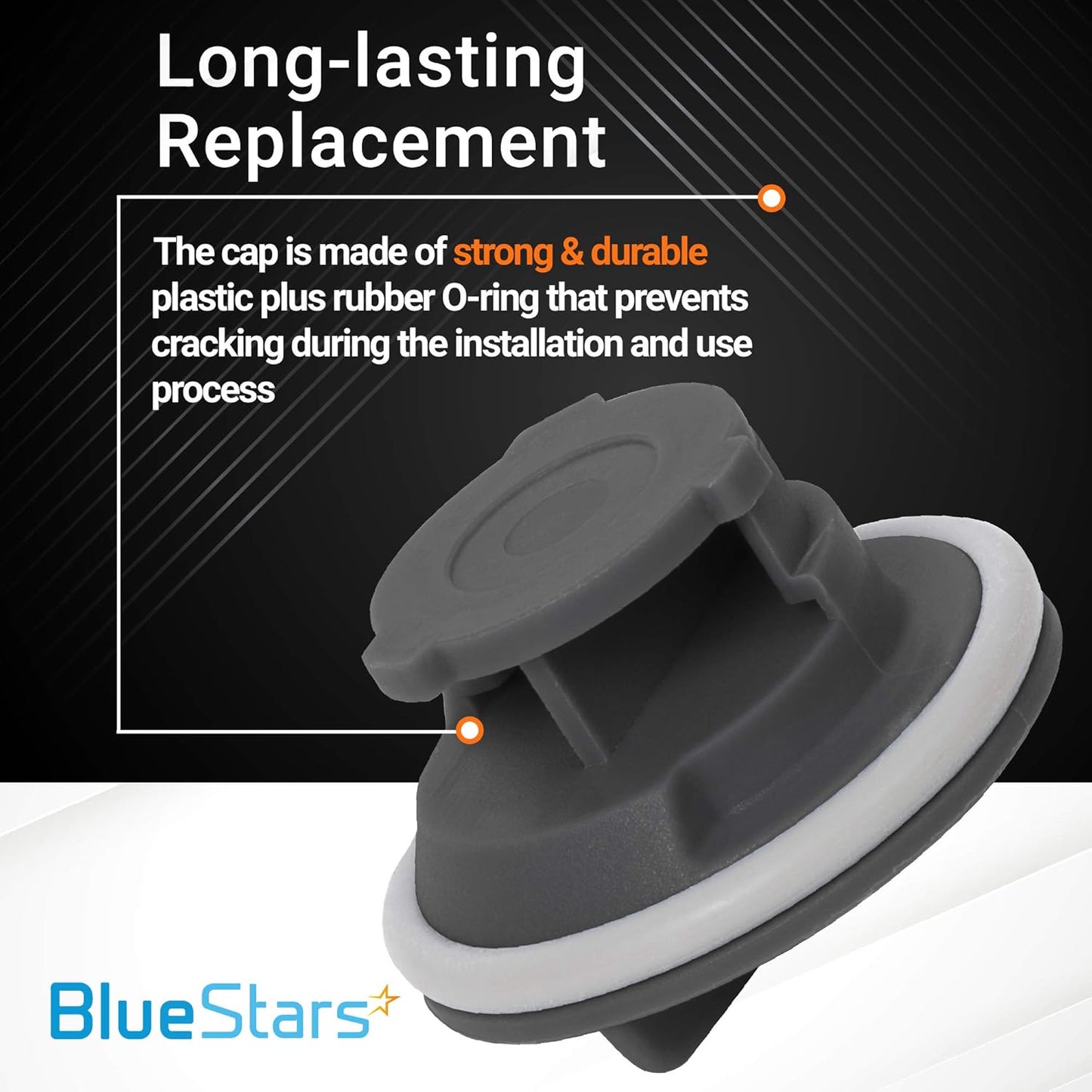 BlueStars 8564929 Dishwasher Rinse Aid Cap - Ultra Durable Dispenser Cap - Compatible with Whirlpool Jenn-Air KitchenAid Dishwashers - Replaces WP8564929 PS982160 AP3866312 AP3866312