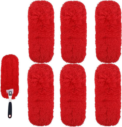 Reusable Microfiber Duster Refills Compatible with OXO & MR.SIGA Duster - Washable Duster for Household Cleaning Dusting Furniture Blind Ceiling Fan - 3Pack Grey(Handle NOT Included