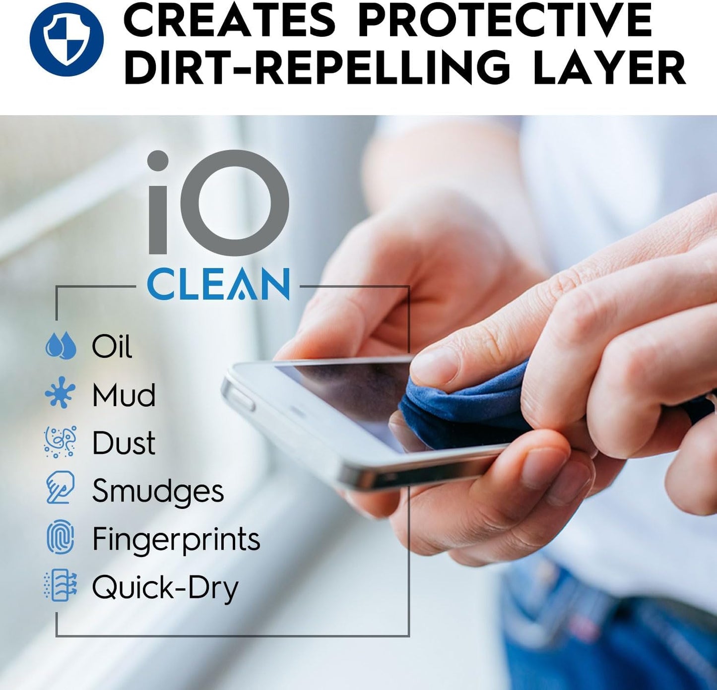 Eyeglass Lens Cleaner (3.38oz+3.38oz+2cloths) – Kit for Glasses, Screens, Camera, Laptops, Touchscreens, Computer Monitors, Other Electronics – 2 Microfiber Cloths Inluded