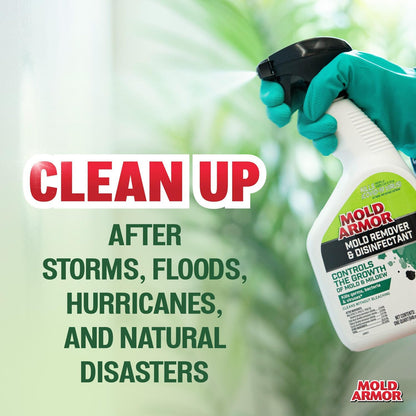 Mold Armor Mold Preventer, Disinfectant and Flood Cleanup, 1 gal., Control & Prevent the Growth of Mold and Mildew, Cleans without Bleaching, Ready to Use