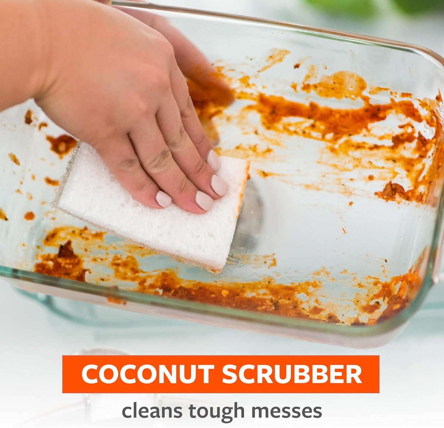 Full Circle Agave Leaf Scour Pads – Pack of 3 – Maximum Strength, Non-Scratch Dish Scrubber Made with Plant-Based & Recycled Materials, Safe for Nonstick