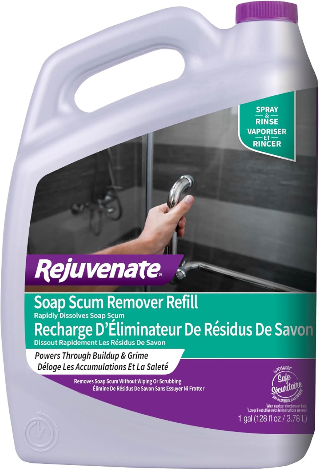 Rejuvenate Soap Scum Remover Easily Dissolves Soap Scum Without Scrubbing, 24 Ounces