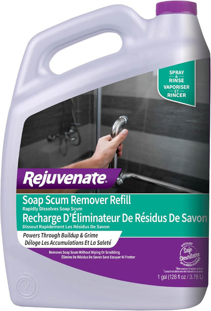 Rejuvenate Soap Scum Remover Easily Dissolves Soap Scum Without Scrubbing, 24 Ounces