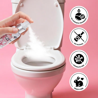 Clean-n-Fresh Toilet Spray, Variety Pack of 3 - Citrus/Lavender/Hibiscus, Bathroom & Toilet Odor Elimination, Travel Size 1.7 Fl Oz Each, Total 5.1 Fl Oz
