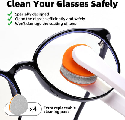 Ordilend Glasses Cleaner Eyeglass Cleaning Kit with 24H Anti Fog Spray for Glasses and Microfiber Cloth, Portable Eyeglass Cleaner Tool Lens Wipes Cleaning kit for Camera Lenses