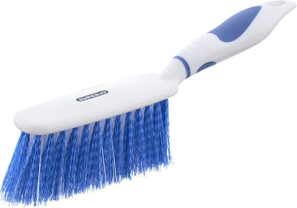 Superio Brush and Dustpan Set, Rubber Edge for Easy Dirt Pickup, Durable Plastic Broom Set with Ergonomic Grip Handle, for Table, Countertop, Desk (1)