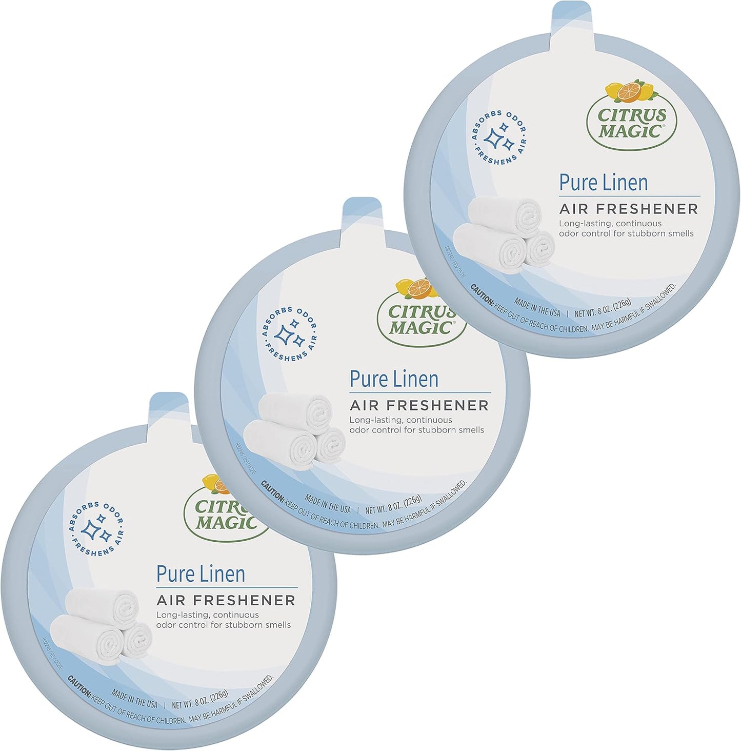 Citrus Magic Odor Absorbing Solid Air Freshener, Fresh Citrus, 8-Ounce, Pack of 1