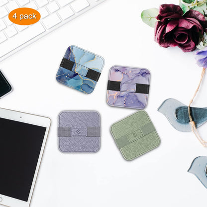 Fintie Screen Cleaning Pad, [4 Pack] Soft Cloth Wipes Screen Cleaner with Elastic Strap for iPad, iPhone, MacBook, Tablets, Laptop (Galaxy)